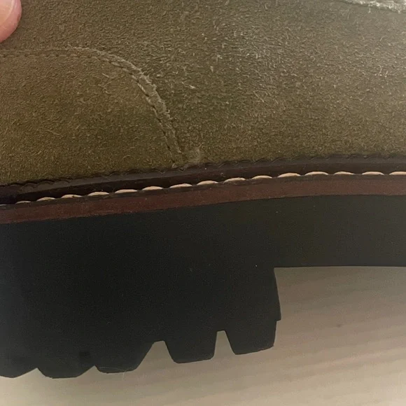Nordstrom Caslon Olive Suede Women's Loafers - Picture 12 of 13